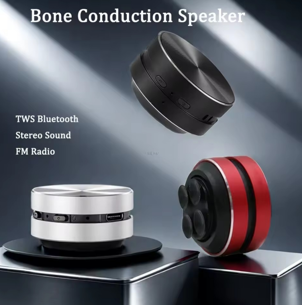 Parlante Inteligente de Conducción Ósea con Bluetooth y Sonido Estéreo