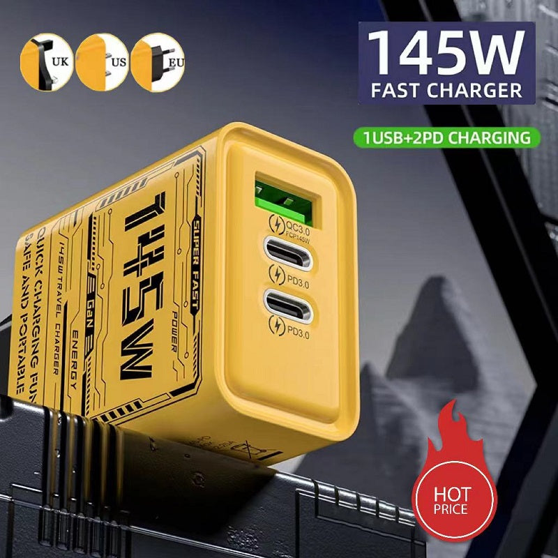 "Cargador Rápido 240W Glough – 6 Puertos en 1"